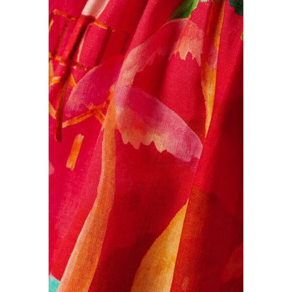 Farm Rio Ipanema One-Shoulder Cut-Out Mini Dress Size XS - Picture 2 of 7